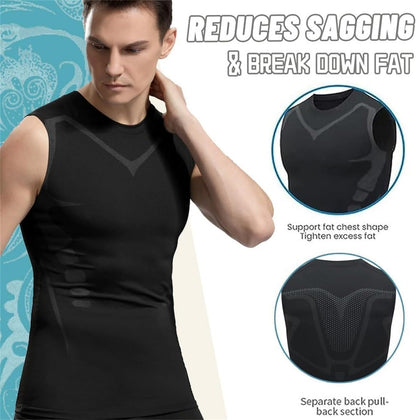 Ionic Shaping Vest – Premium Men's Compression Singlet & Body Toning Tank Top