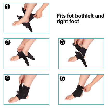 Adjustable Ankle Support Brace | Breathable Compression Guard for Sprains, Recovery & Sports