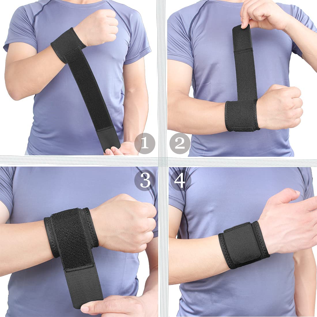 Compression Wrist Band for Carpal Tunnel & Tendonitis Relief
