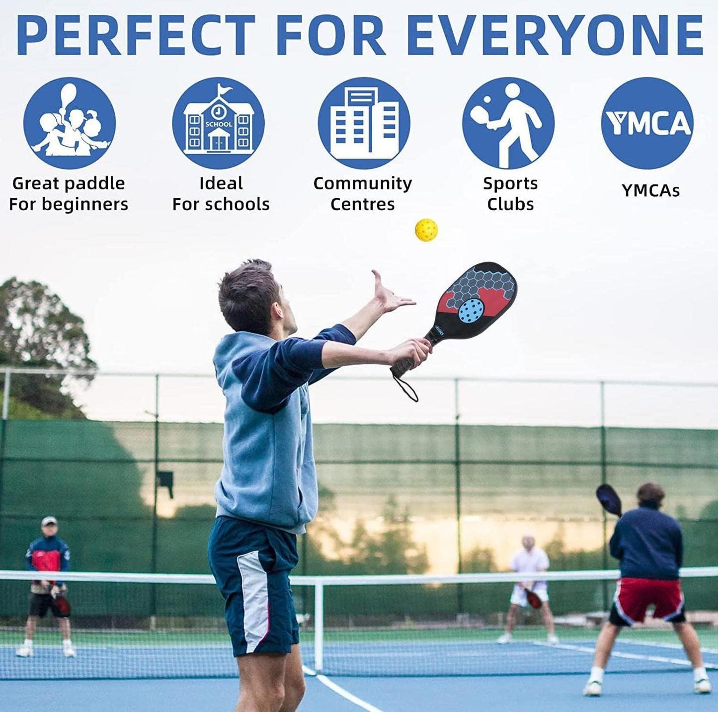 Longer Rally Pickleball Balls – Indoor & Outdoor (6-Pack)