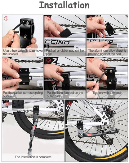Adjustable Bicycle Kickstand – Heavy Duty Aluminum Alloy Side Stand