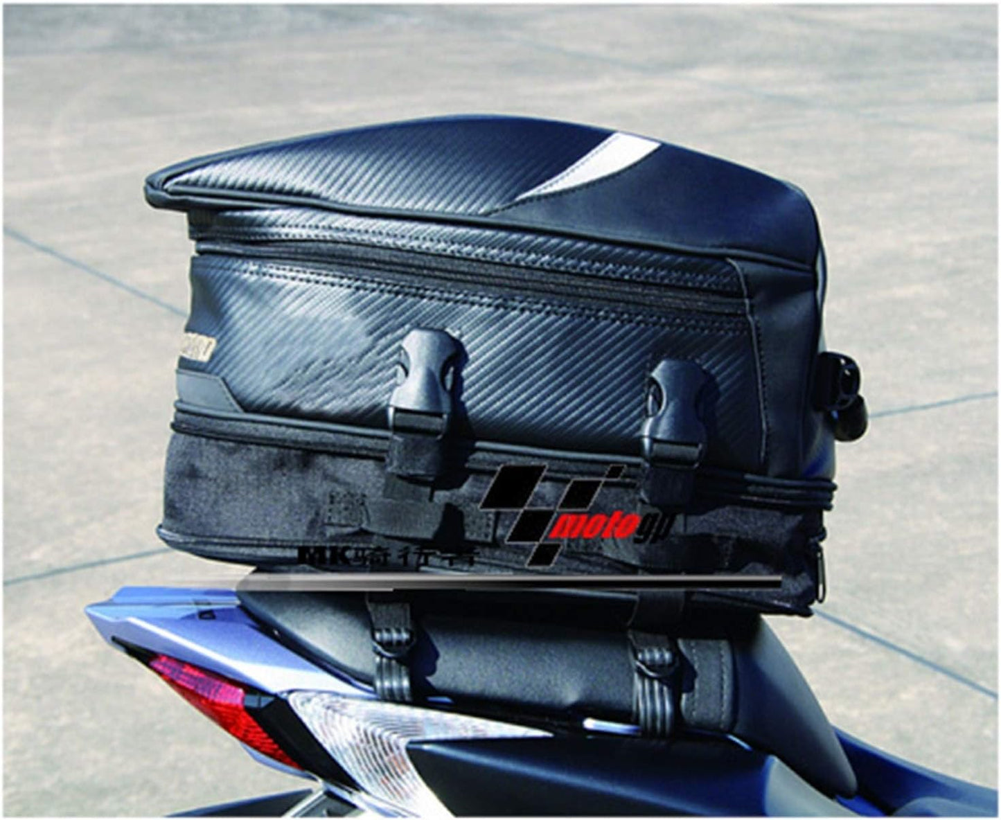 Expandable Adventure Tail Bag – Water-Resistant Pillion Seat Bag with Rain Cover