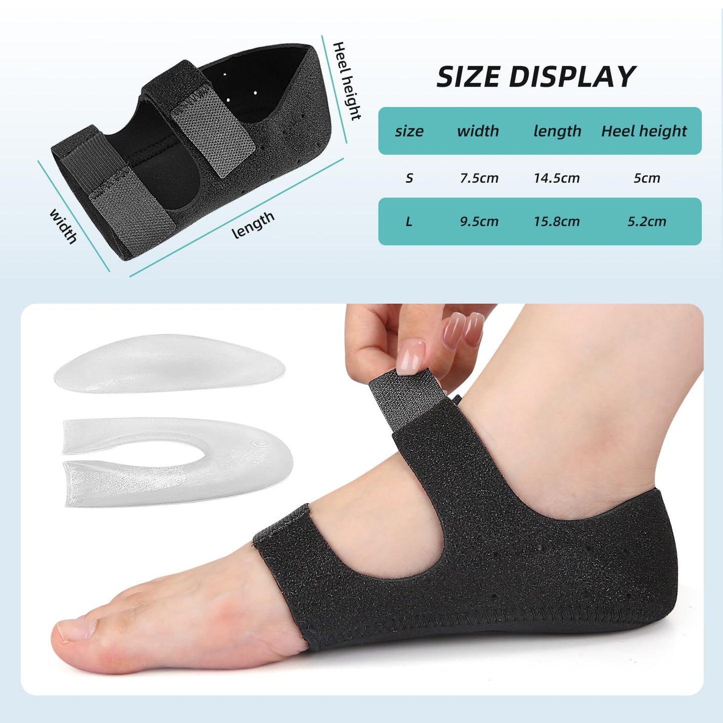 Gel Heel & Arch Support Pads – Plantar Fasciitis & Heel Spur Relief