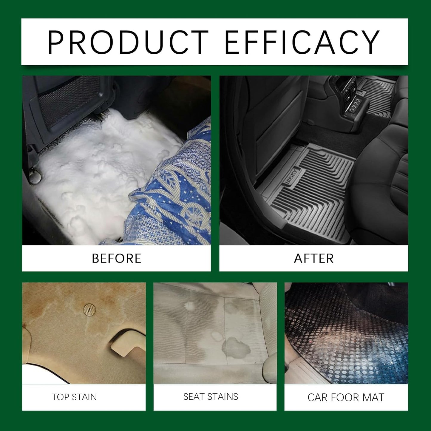 OGAS 150ml Multi-Purpose Interior Foam Cleaner – Multifunctional No-Rinse Stain Remover