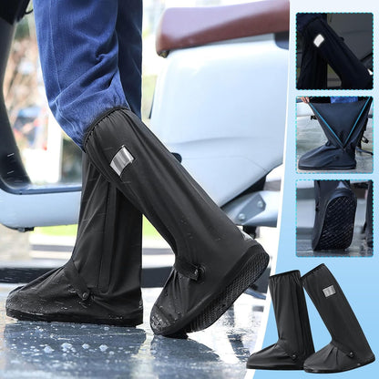 Waterproof Rain Boot Covers | Reflective Motorcycle Shoe Protectors