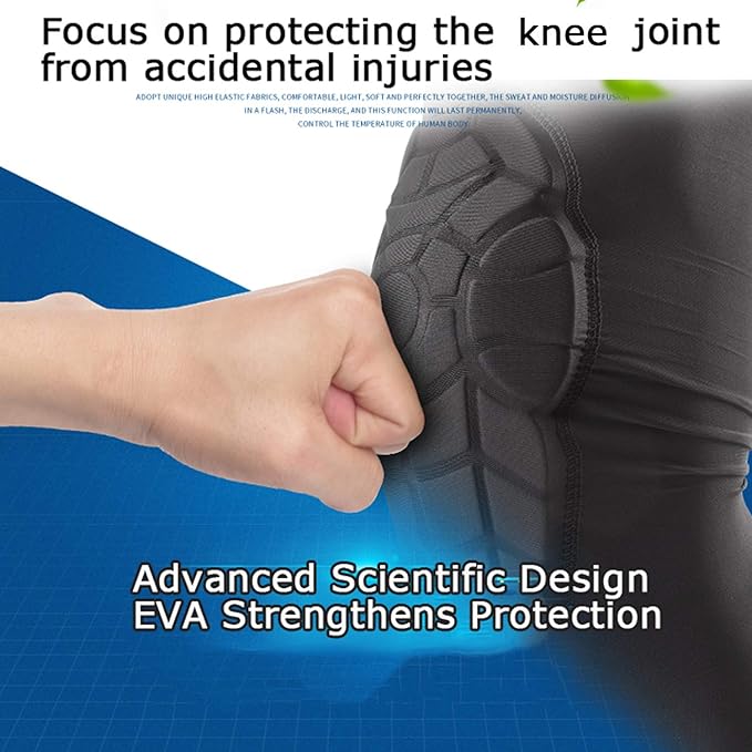 Kids Honeycomb Compression Guards – Protective Knee & Elbow