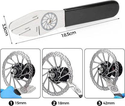 Professional Disc Brake Rotor Correction Tool – 3-Slot Stainless Steel Truing Wrench