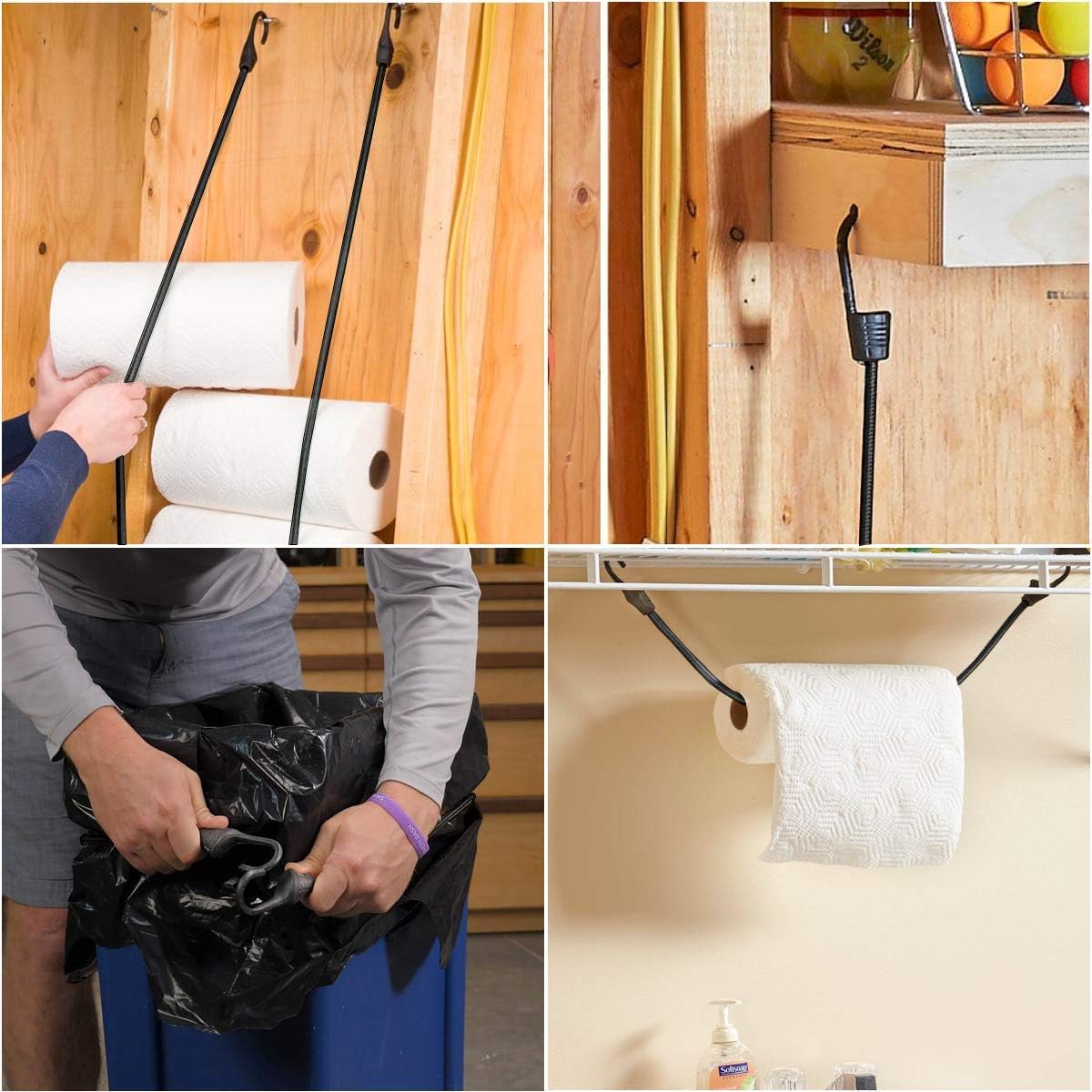 Heavy Duty Bungee Cords – UV Resistant Tie-Downs with Dual-Lock Hooks