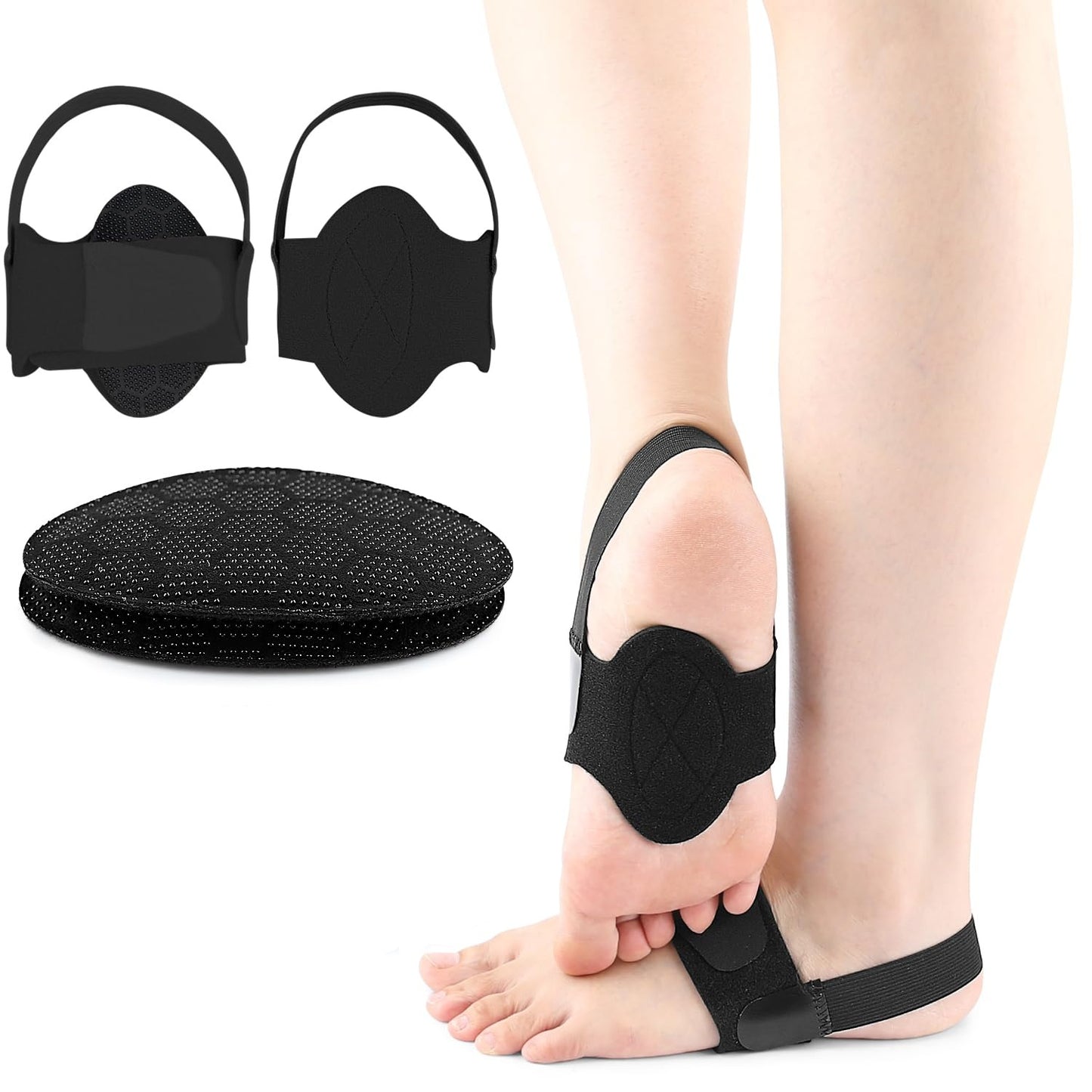 Professional Arch Support Braces | No-Slip Heel Strap Design for Flat Feet & High Arch Relief
