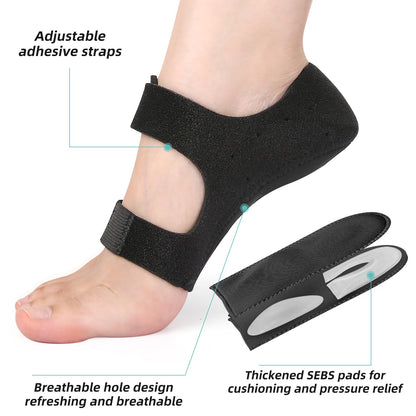 Gel Heel & Arch Support Pads – Plantar Fasciitis & Heel Spur Relief