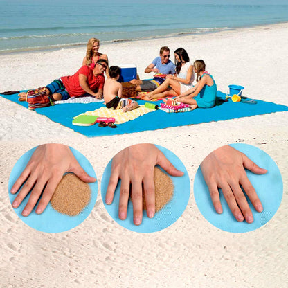 Sand-Free Beach Mat | 200cm x 200cm Large Sand Proof Outdoor Blanket