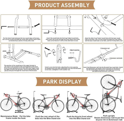 T2P Multi-Function Bike Stand Collection – Versatile Storage & Maintenance Racks for Every Space