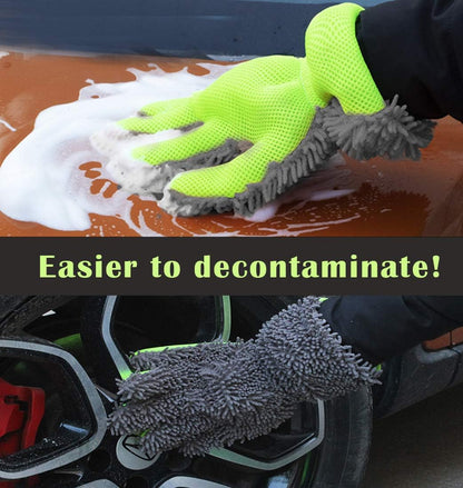 Microfiber Wash Glove | Multi-Function Car & Motorcycle Detailing Mitt