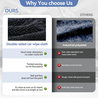 T2P Extra Large Absorbant Monster Microfibre Towel – Ultra Thick Professional Car Wash & Bike Detailing Drying Cloth
