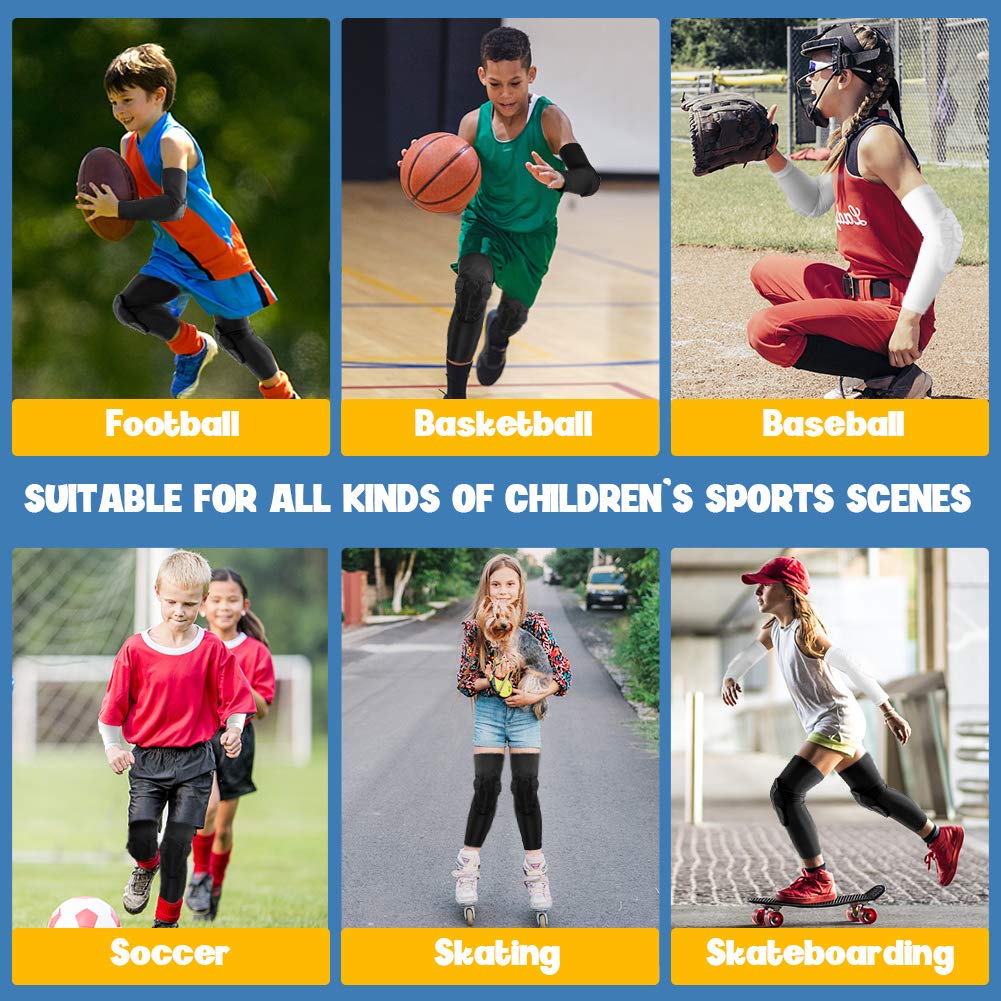 Kids Honeycomb Compression Guards – Protective Knee & Elbow