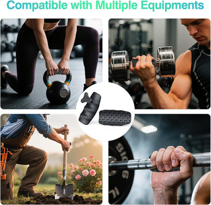 T2P 2 Pcs Anti-Slip Workout Grips Ergonomic Silicone Gym Gloves Palm Protection Weight Lifting