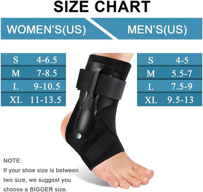 Pro-Hybrid Ankle Stabilizer | Rigid Plate & Spring Steel Support for High-Impact Sports