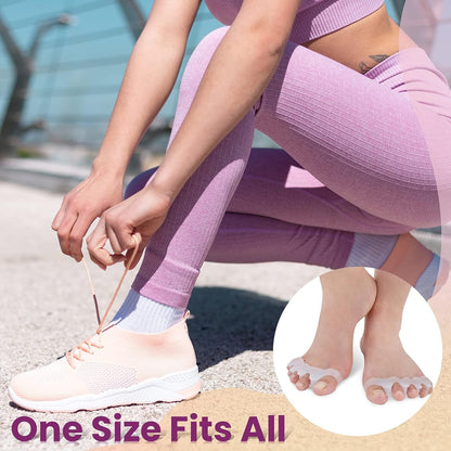 5-Toe Silicone Separator Pads – Orthopedic Bunion Corrector & Overlapping Toe Pain Relief