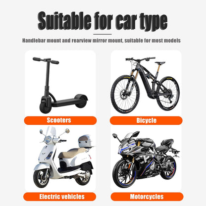 Vibration-Proof Motorcycle Phone Mount – 360° Octopus Grip