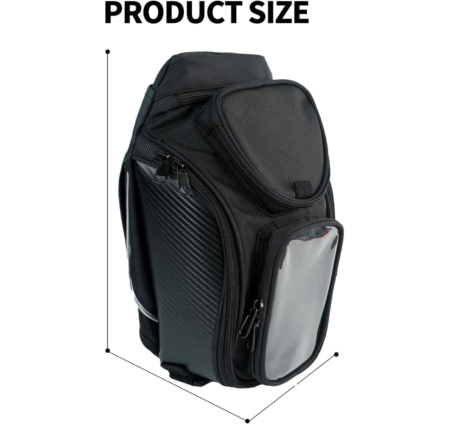 Magnetic Motorcycle Tank Bag – Heavy Duty Oxford with Phone Pocket