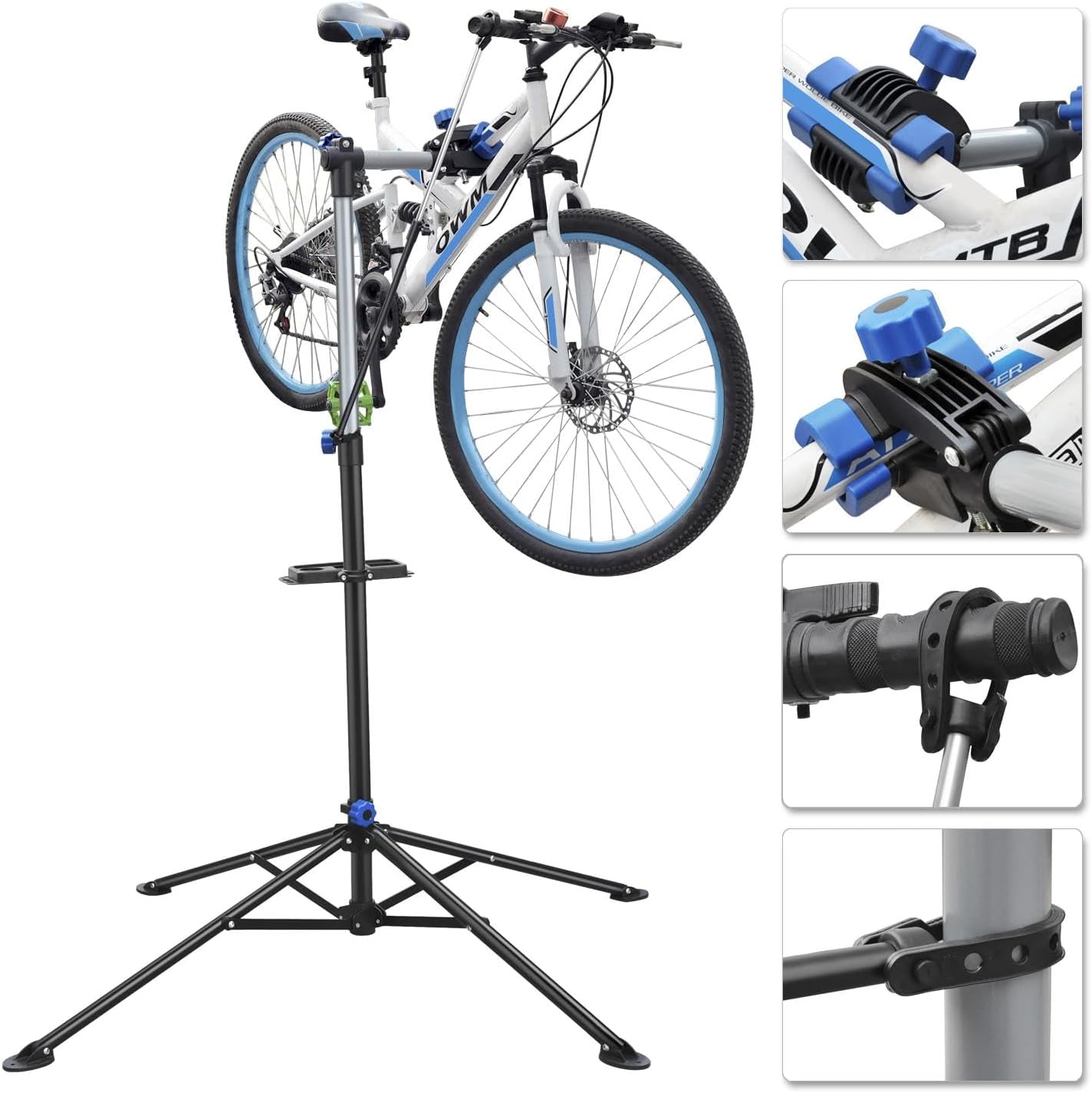 Heavy-Duty 360° Bicycle Repair Stand – Professional Adjustable Workshop Rack (50kg Capacity)