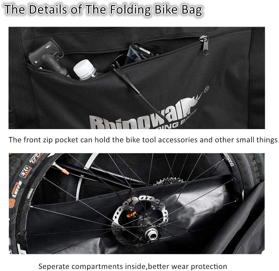 T2P Rhinowalk Heavy-Duty Bicycle Carry Bag | For MTB & 700C Road Bikes