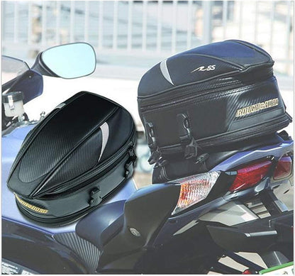 Expandable Adventure Tail Bag – Water-Resistant Pillion Seat Bag with Rain Cover