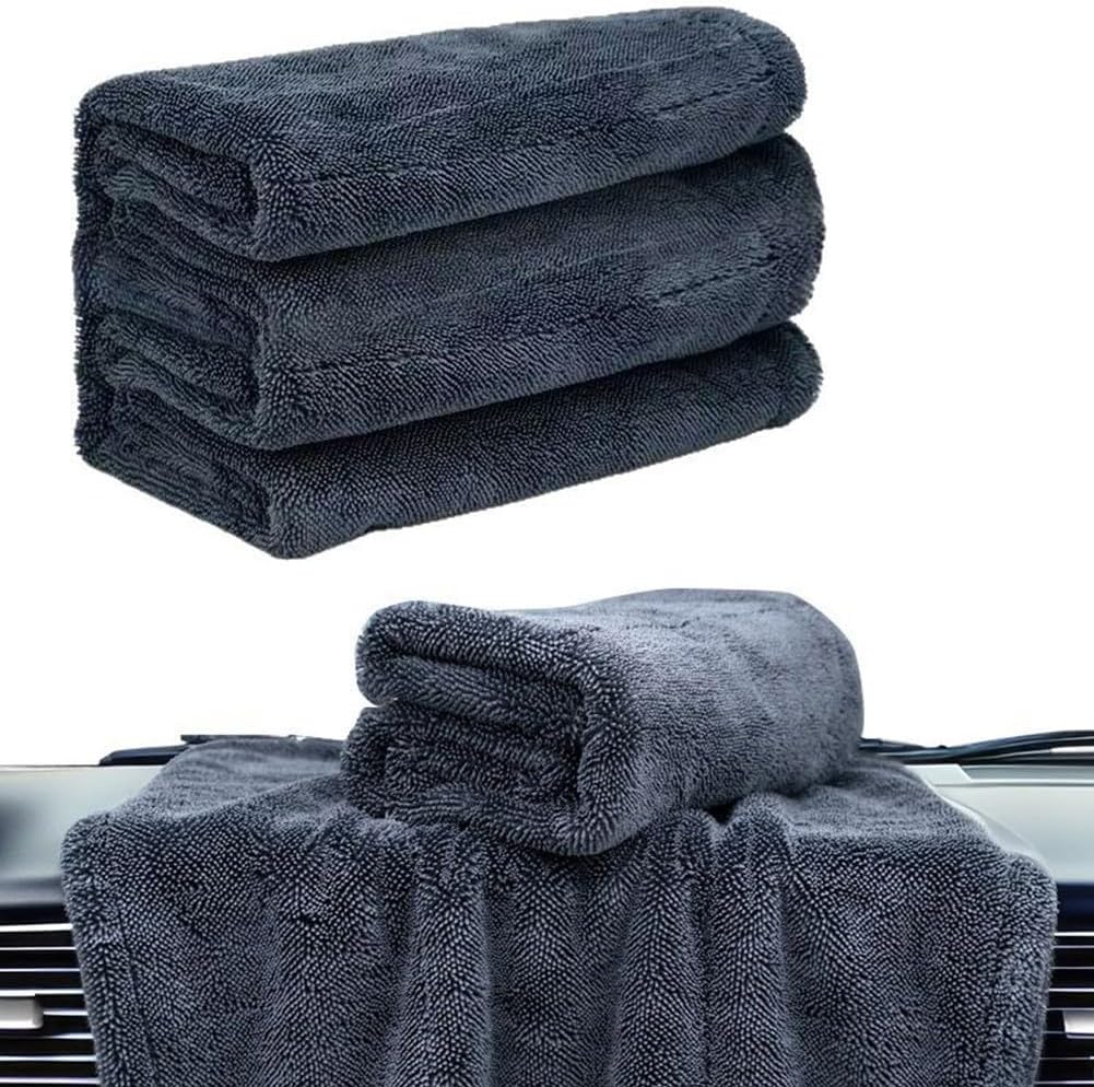T2P Extra Large Absorbant Monster Microfibre Towel – Ultra Thick Professional Car Wash & Bike Detailing Drying Cloth