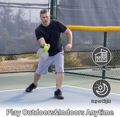 T2P Silent Foam Pickleball Balls | Quiet Practice Balls for Indoor Training | 60dB Low Noise HOA-Friendly Pickleballs