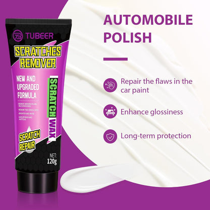 TUBEER 120g Car Scratch Remover – Intensive Shine, Swirl Repair & Water Repellent Shield