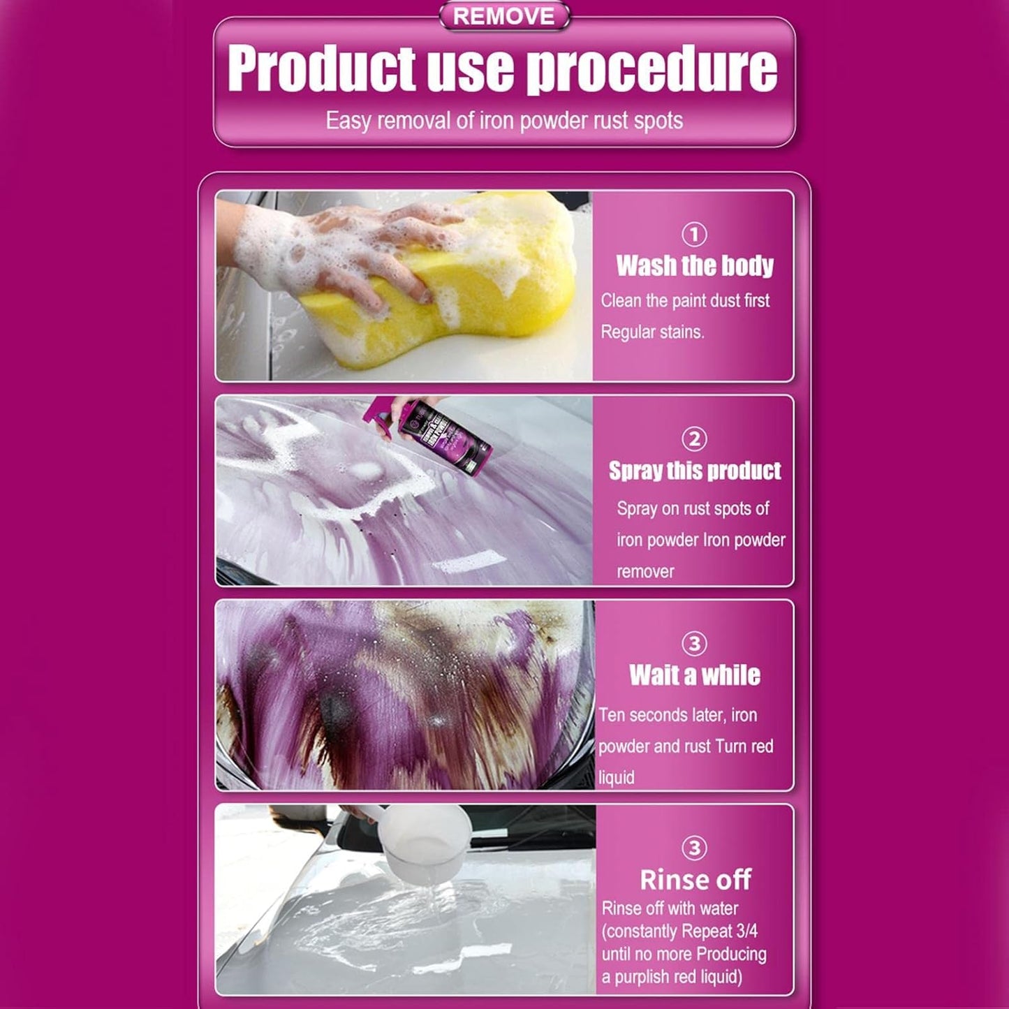 Spotless Wheels & Paint – Iron Powder Remover 350ml