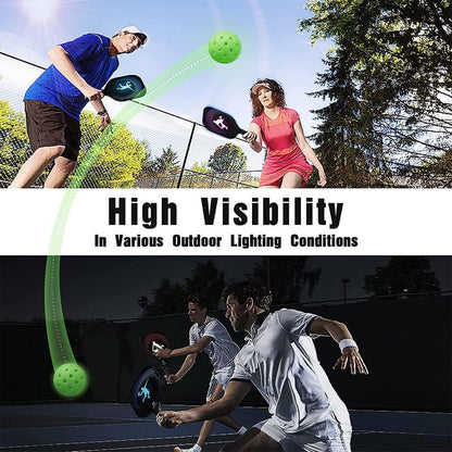 Longer Rally Pickleball Balls – Indoor & Outdoor (6-Pack)