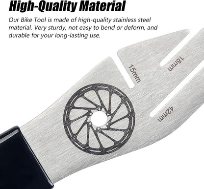 Professional Disc Brake Rotor Correction Tool – 3-Slot Stainless Steel Truing Wrench