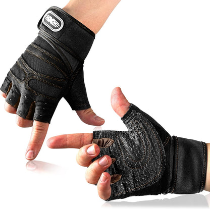 Pro-Grip Weightlifting Gym Gloves – Heavy-Duty Wrist Support & 3mm Padded Palm Protection