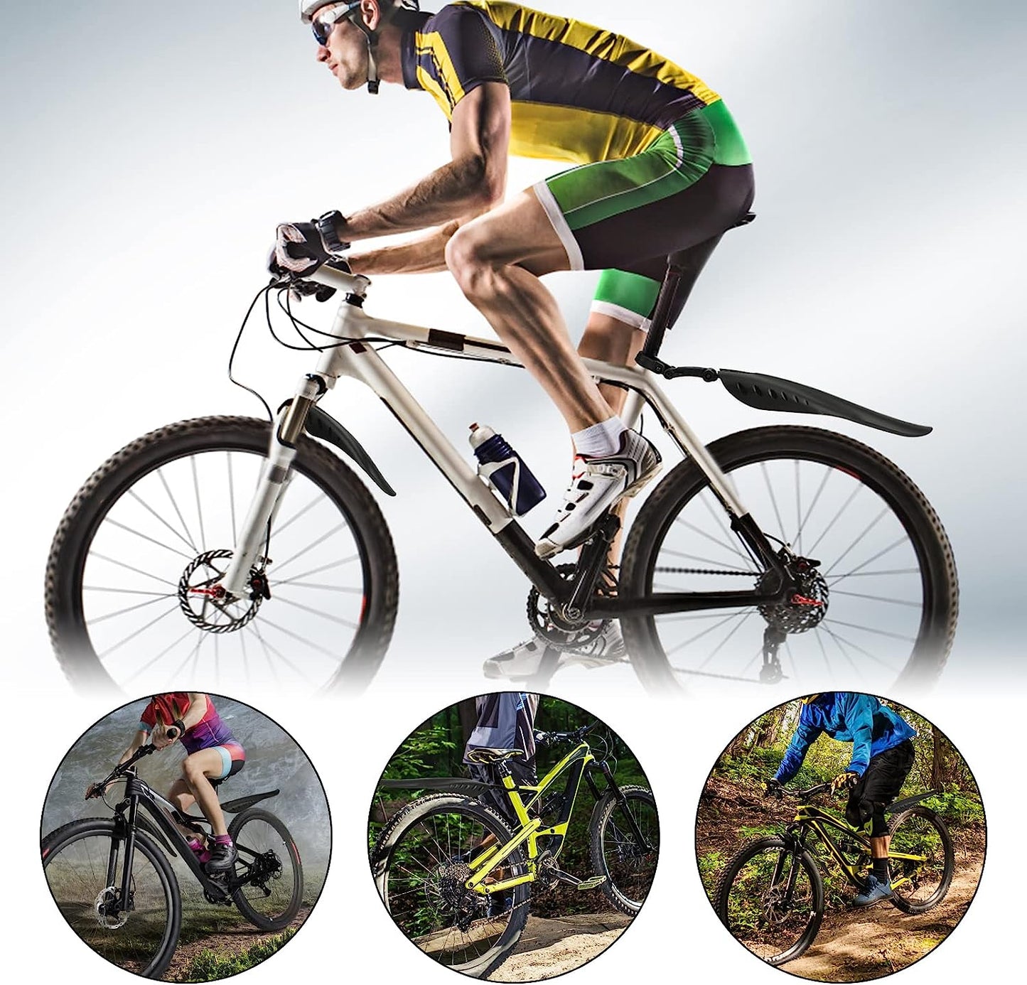 Adjustable Bicycle Mudguard Set – MTB & Road Fenders All-Weather