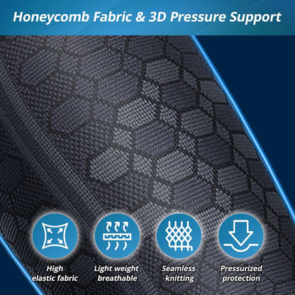 Thigh Compression Support Sleeve - Hamstring & Quad Recovery Wrap for Sports and Injury Prevention