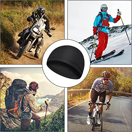Performance Skull Cap & Helmet Liner – Ultra-Soft Moisture-Wicking Cooling Beanie for Cycling, Running & Gym | One Size Fits All
