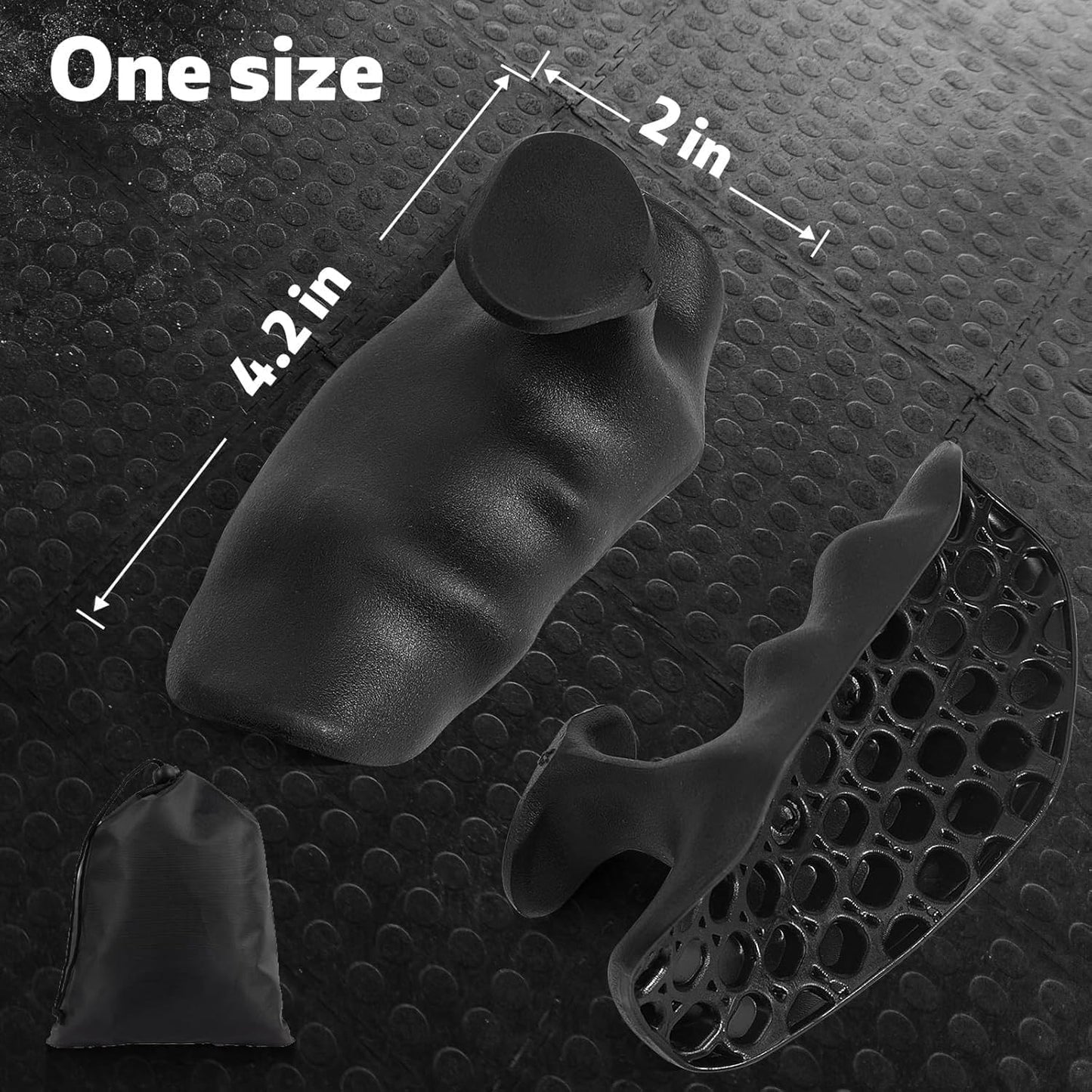 T2P 2 Pcs Anti-Slip Workout Grips Ergonomic Silicone Gym Gloves Palm Protection Weight Lifting