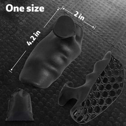 T2P 2 Pcs Anti-Slip Workout Grips Ergonomic Silicone Gym Gloves Palm Protection Weight Lifting