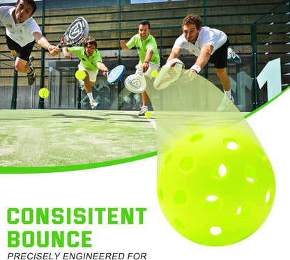 Longer Rally Pickleball Balls – Indoor & Outdoor (6-Pack)