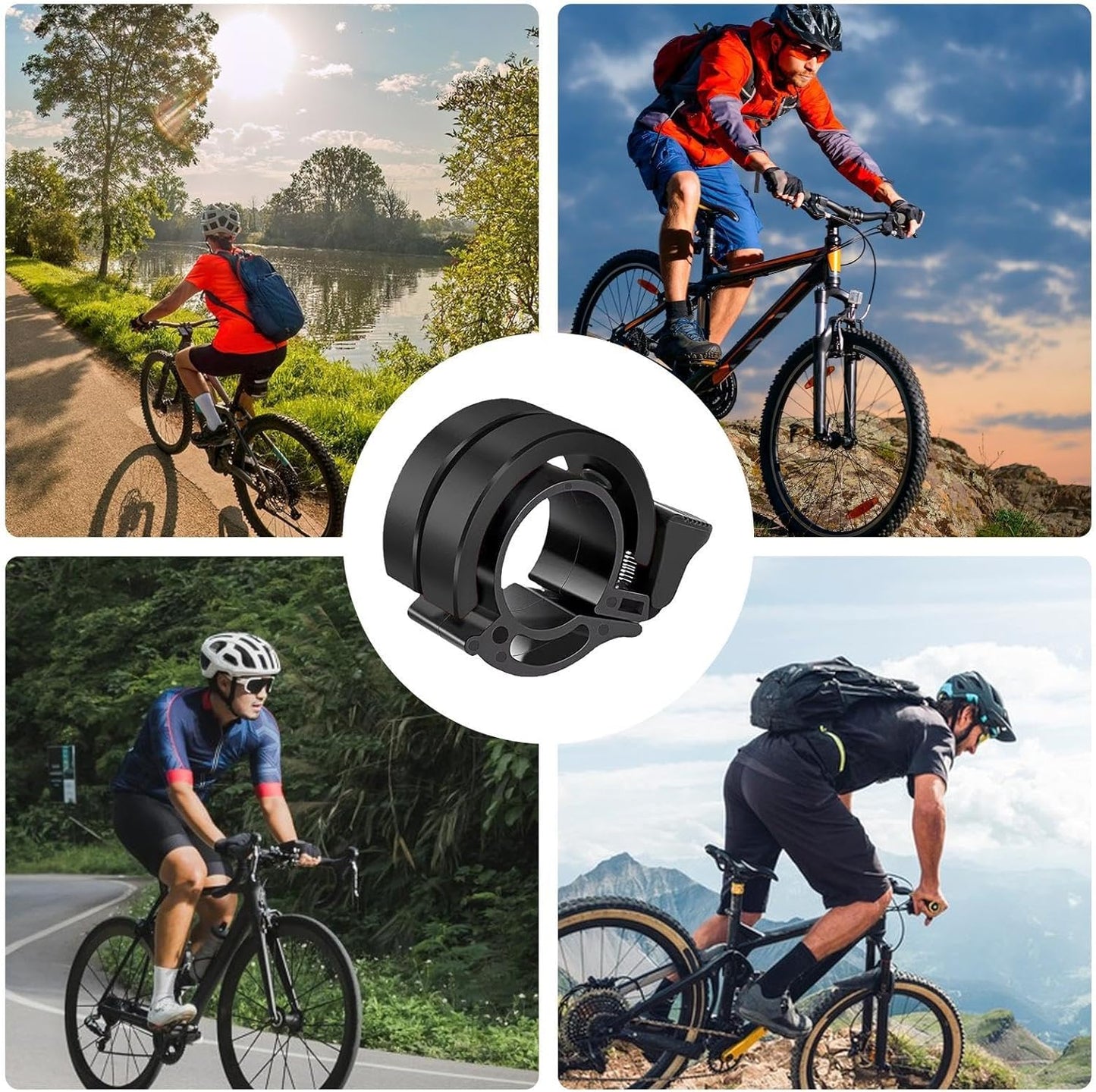 High-Decibel Double Bicycle Bell – MTB, Road & Kids Bikes