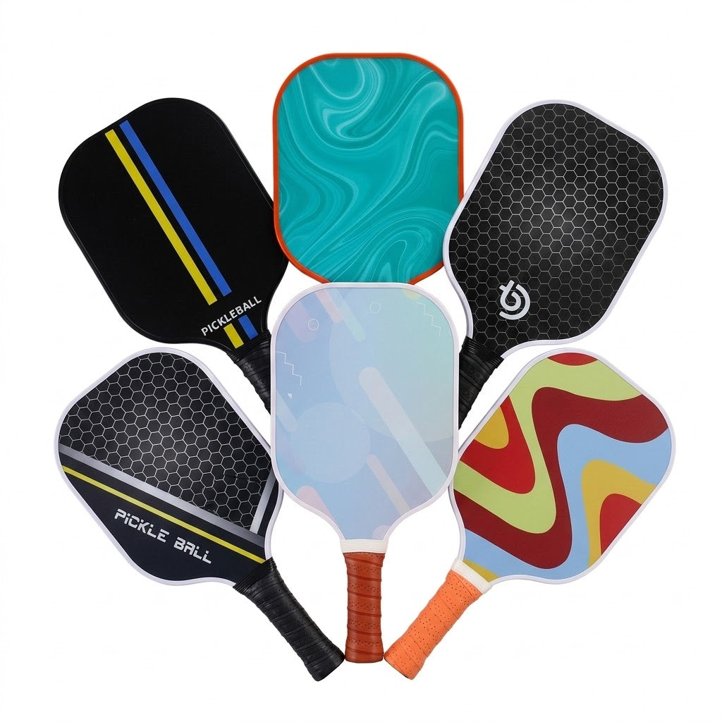 Beginners Elite Pickleball Paddle – 225g Lightweight Fiberglass Racquet with Noise-Reducing Honeycomb Core