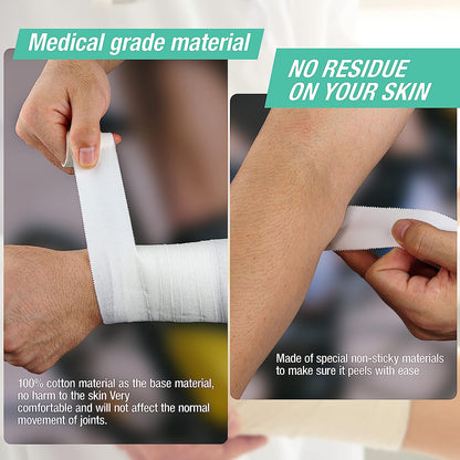 Athletic Sports Tape – Strong Adhesive Joint Support & Injury Wrap