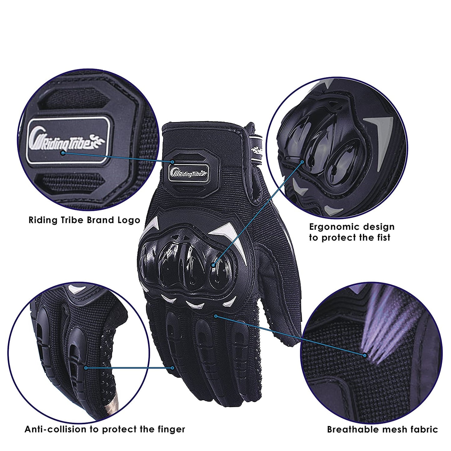 Cool & Protected Motorcycle Gloves – Touchscreen Ready