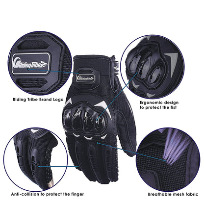 Cool & Protected Motorcycle Gloves – Touchscreen Ready