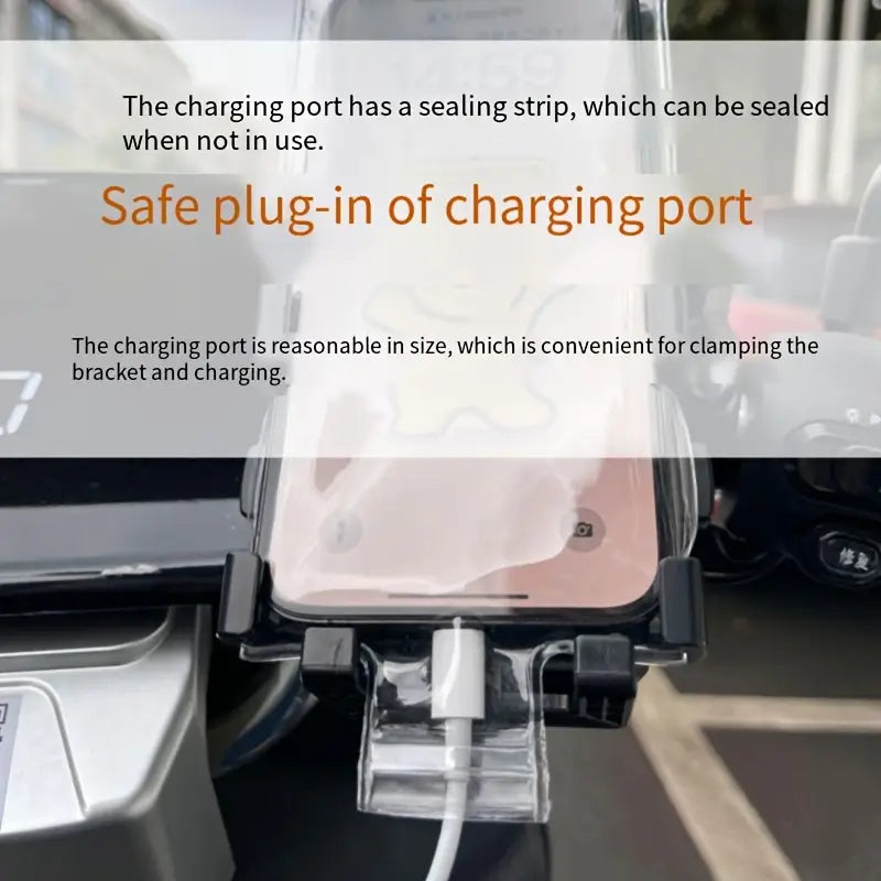Waterproof Motorcycle Phone Pouch – Touchscreen PVC Case