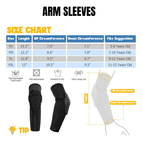 Kids Honeycomb Compression Guards – Protective Knee & Elbow