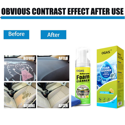 OGAS 150ml Multi-Purpose Interior Foam Cleaner – Multifunctional No-Rinse Stain Remover