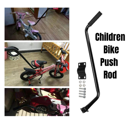 Children's Bike Safety Push Rod – Parental Learning Support Handle