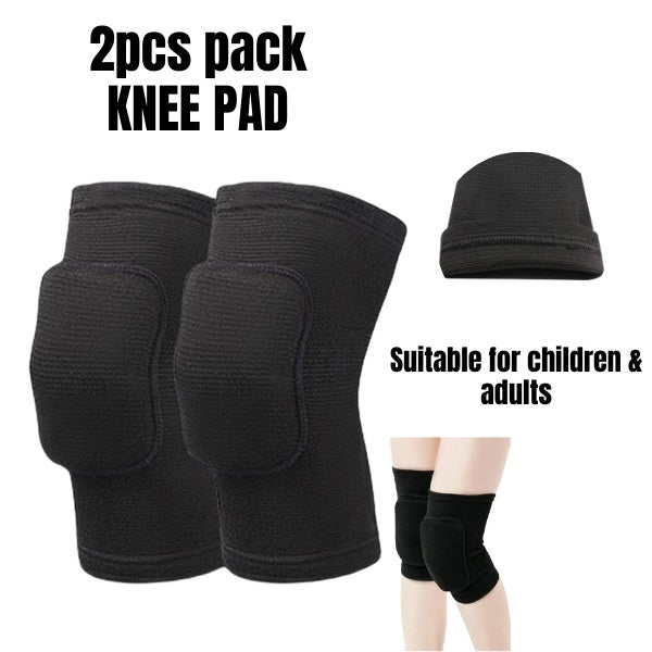 Protective Padded Knee Pads for Kids and Adults | Soft Sponge Knee Brace for Dance Volleyball Skating and Gymnastics | 2-Pack